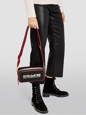 Coach Kia Pebbled Leather Camera bag
